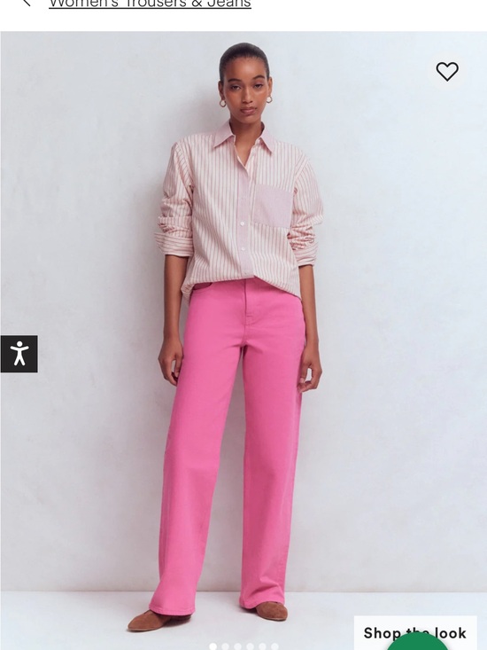 Boden Denim - Boden Bright Pink Wide-Leg Jeans